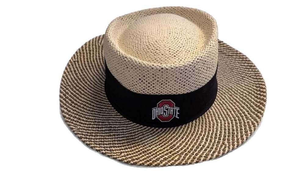 Ahead Fine Hats Ohio State Buckeyes Straw Sun Hat